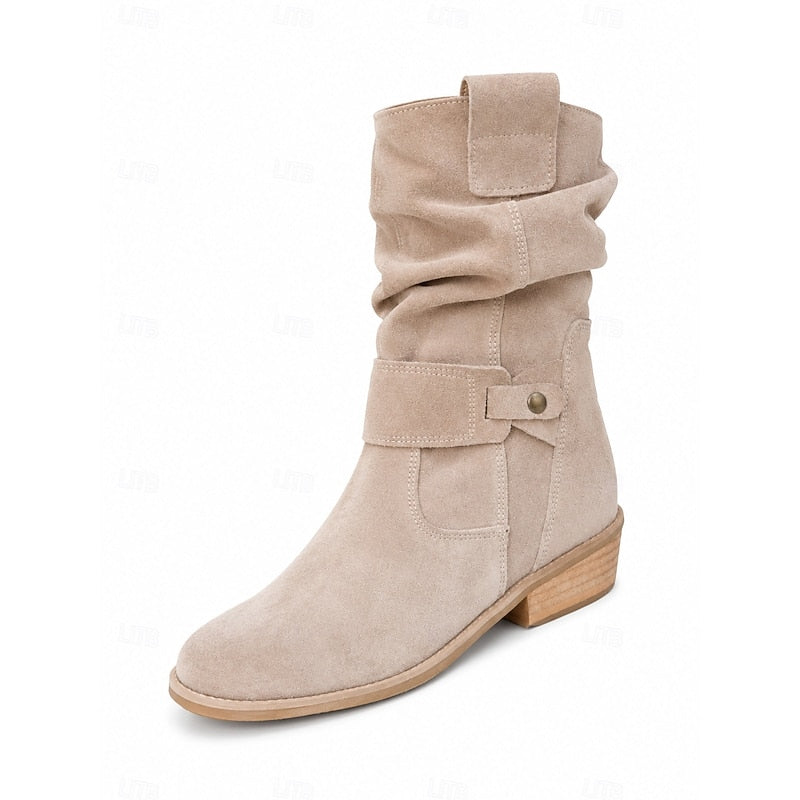 Tessa | Bottines Slouch à Boucles