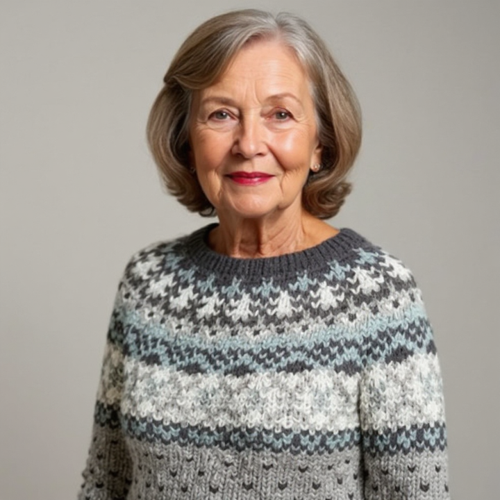 Amelia | Pull islandais vintage fait main