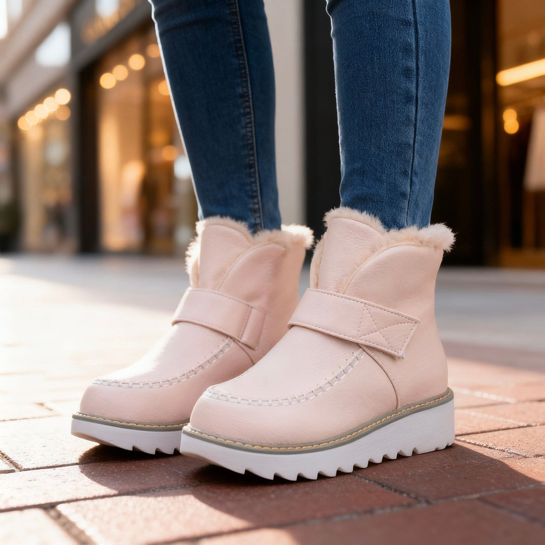 Bottines doublure sherpa femme