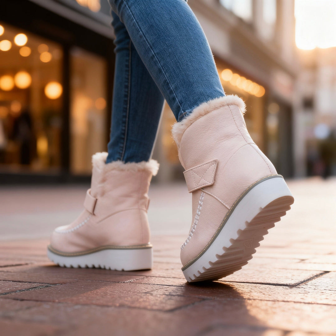 Bottines doublure sherpa femme