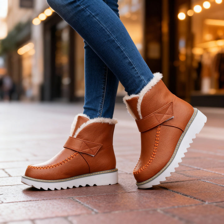 Bottines doublure sherpa femme