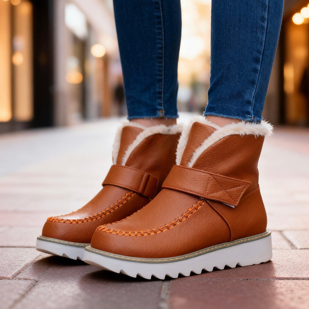 Bottines doublure sherpa femme