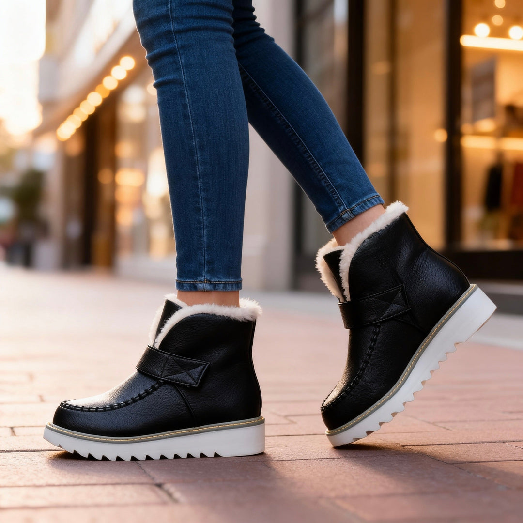 Bottines doublure sherpa femme