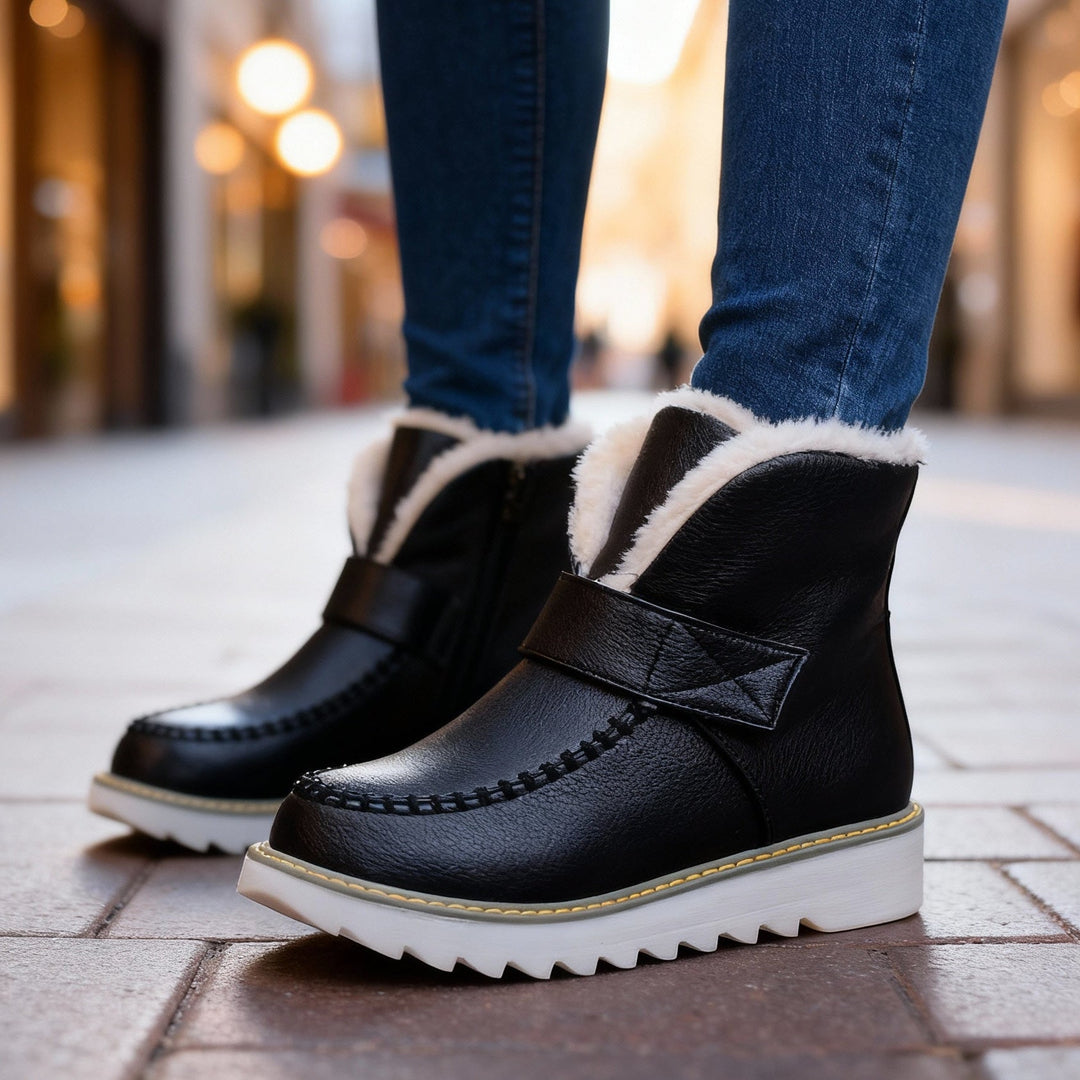 Bottines doublure sherpa femme
