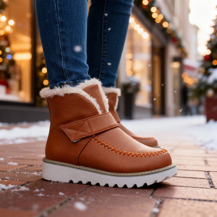 Bottines doublure sherpa femme