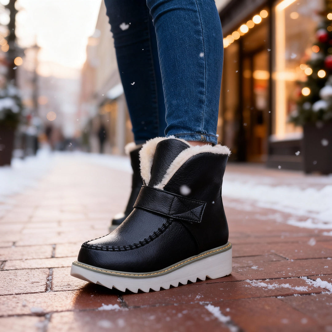 Bottines doublure sherpa femme