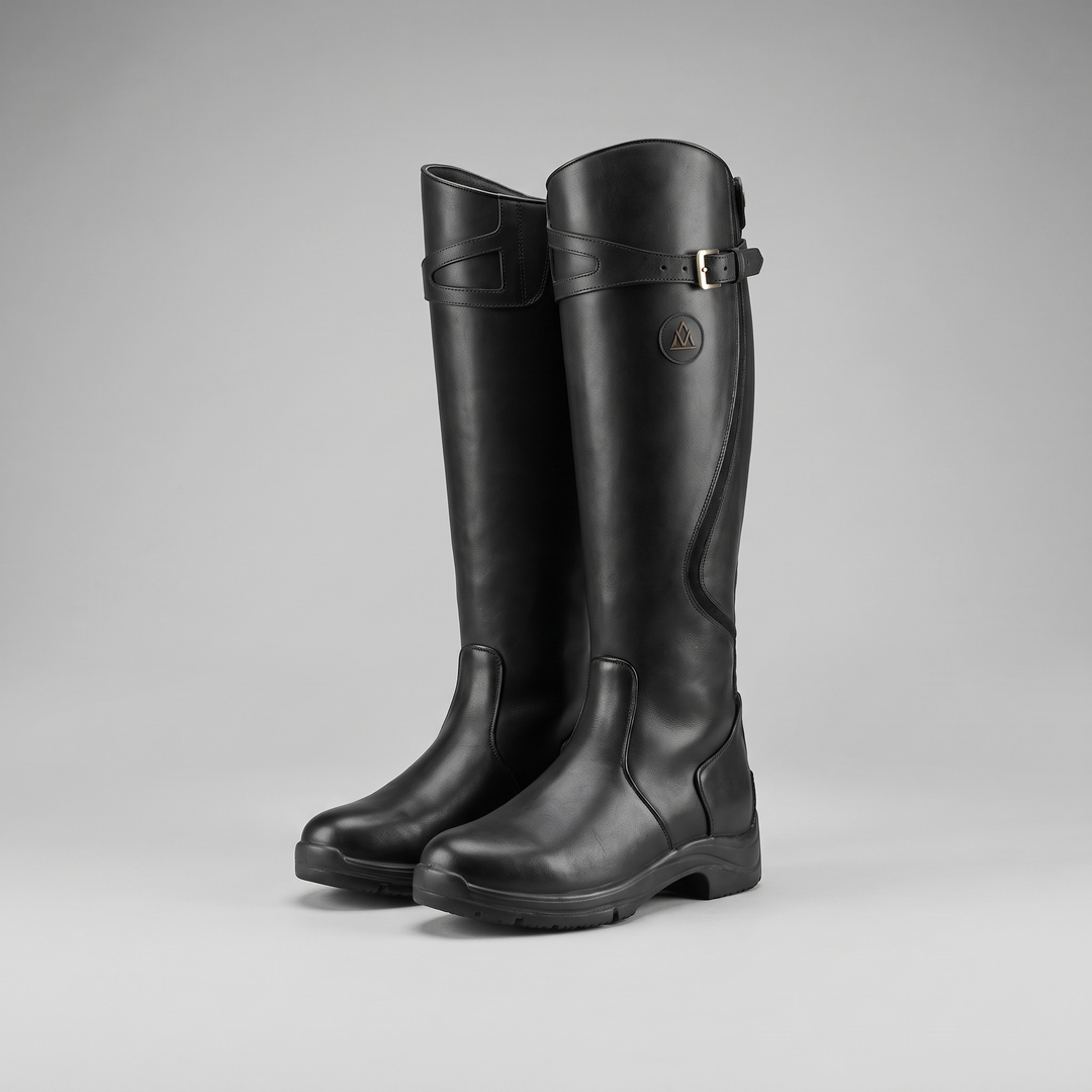 Bottes montantes doublées à tige haute pour femme