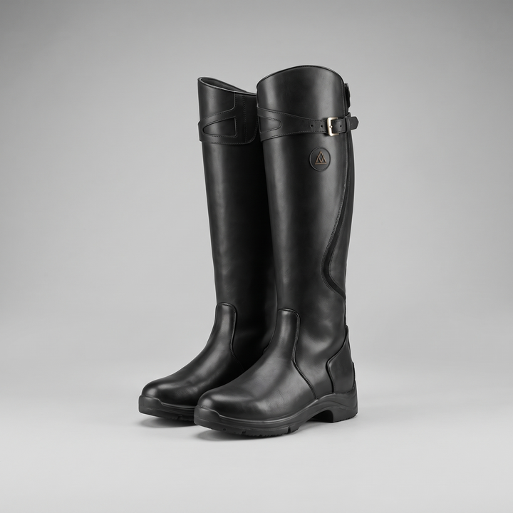 Bottes montantes doublées à tige haute pour femme