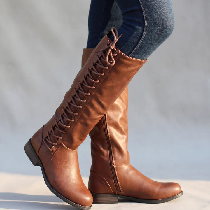 Bottes marron femme