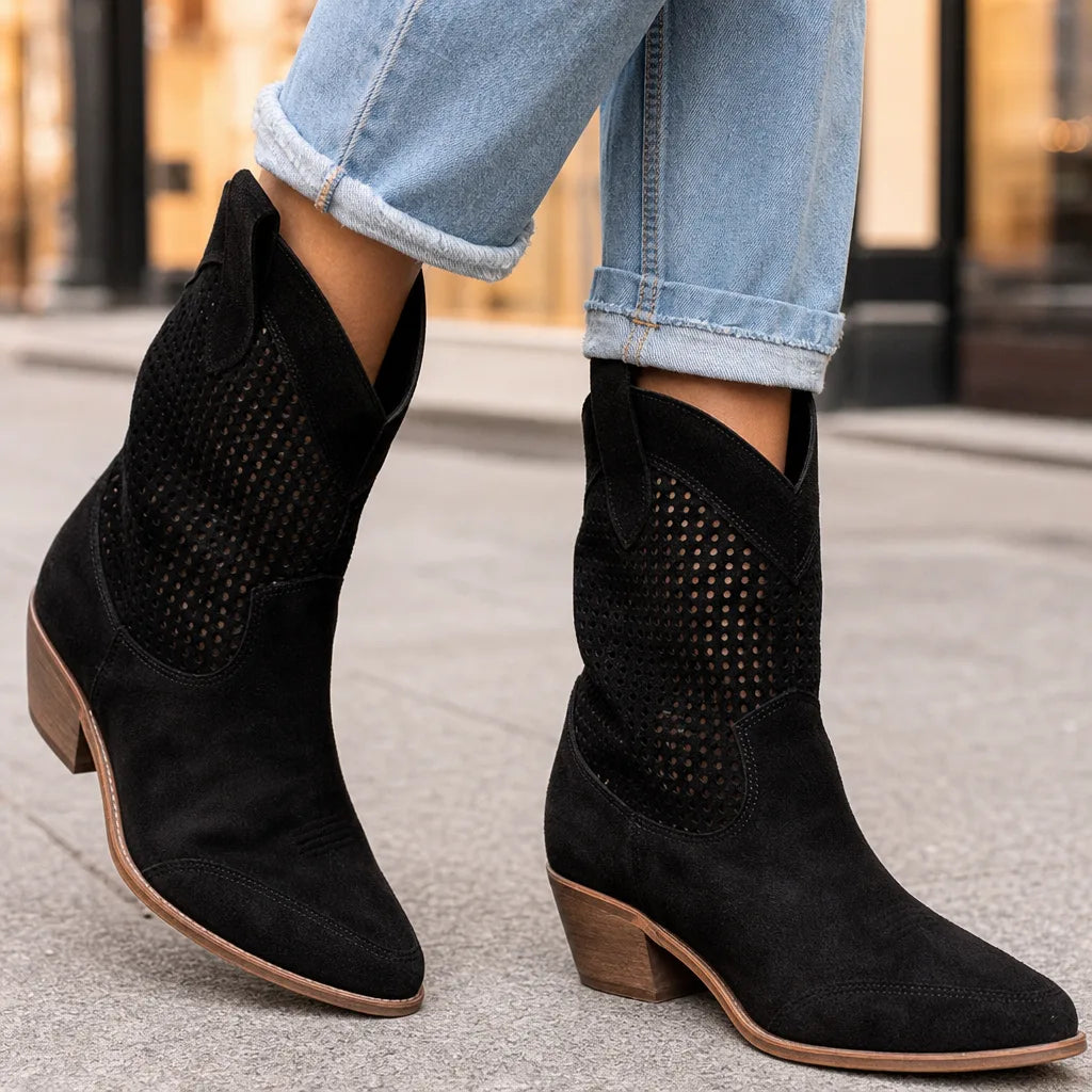 Bottines noir femme