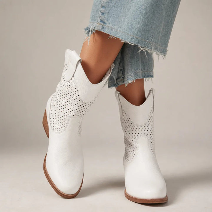 Bottines blanc femme
