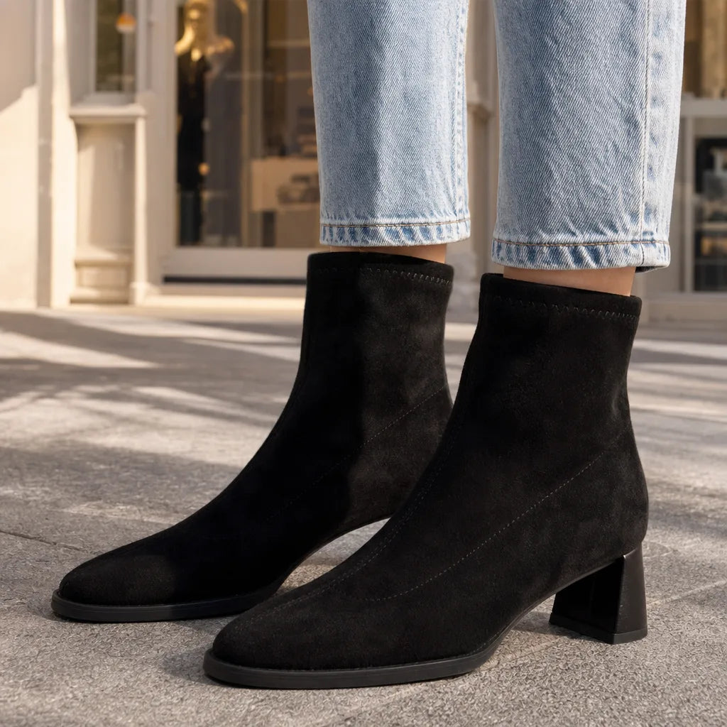 Bottines noir femme