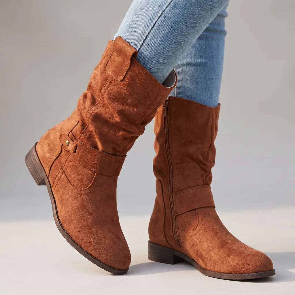Bottes marron femme
