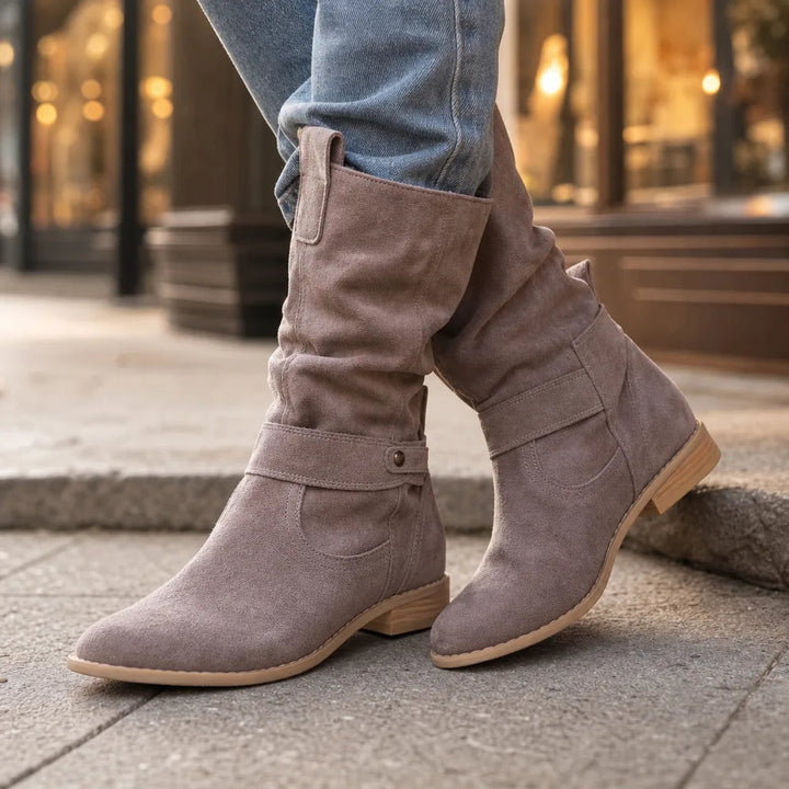 Bottes gris femme