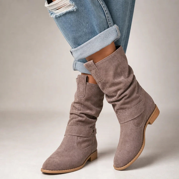 Bottes gris femme