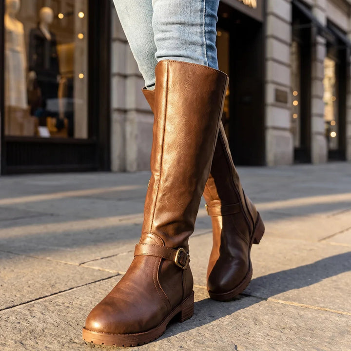 Bottes marron femme