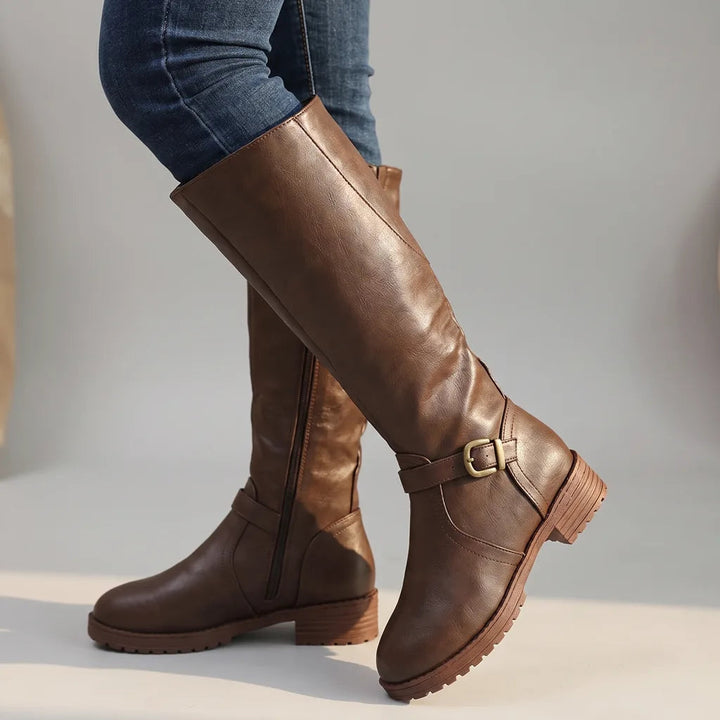 Bottes marron femme