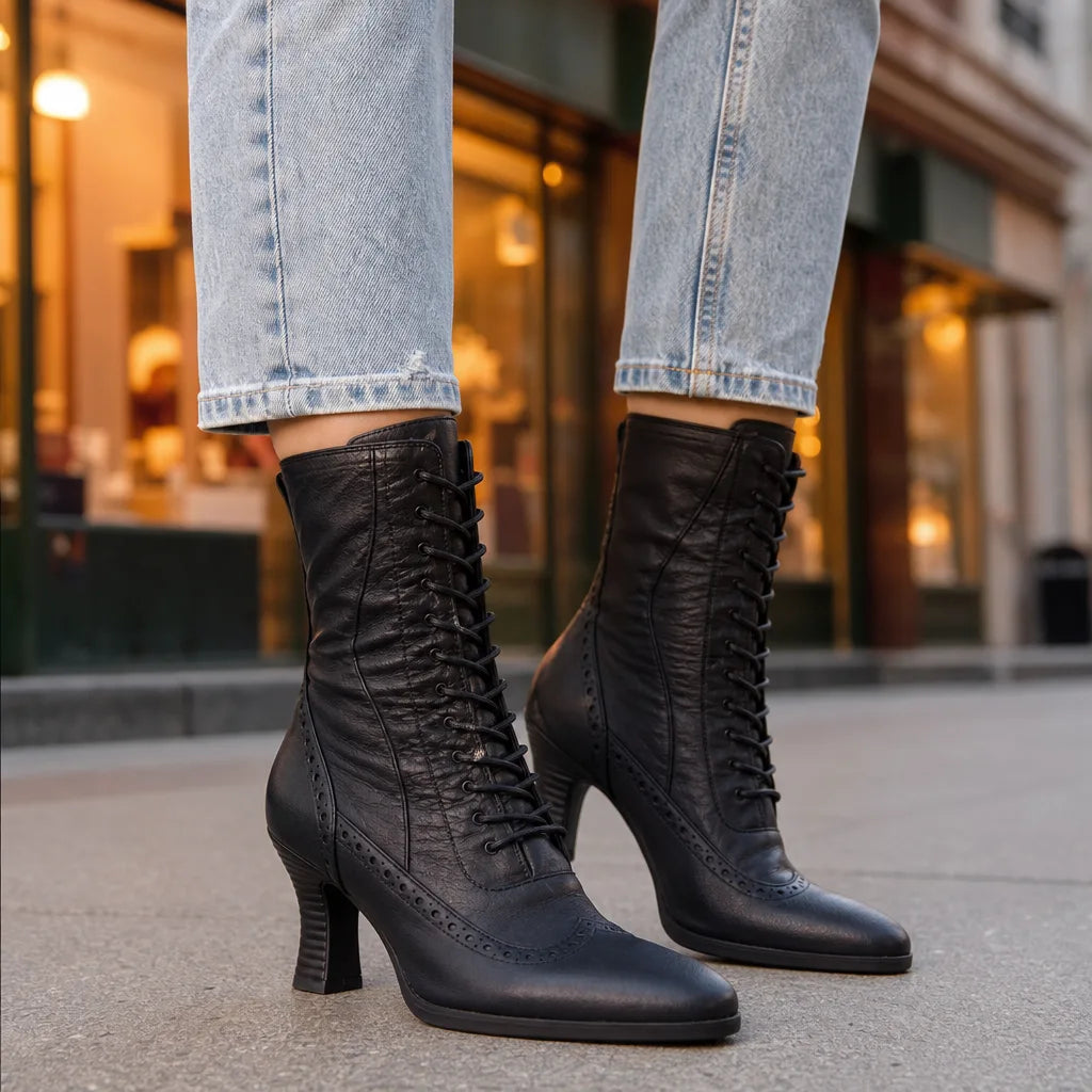 Bottines noir femme