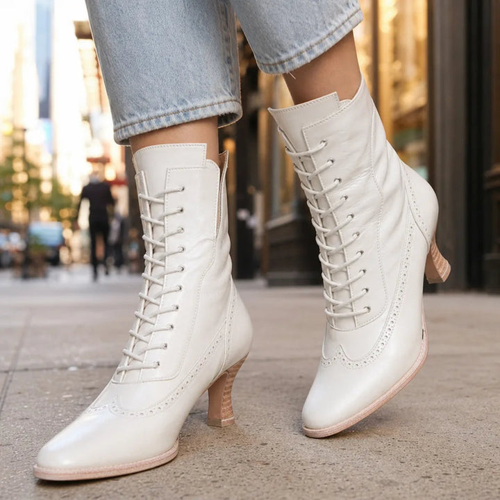Bottines blanc femme