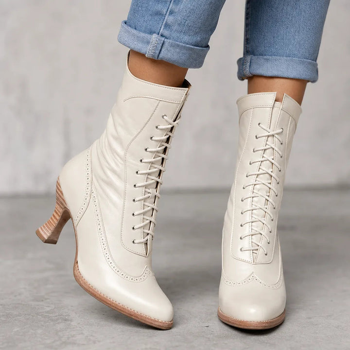 Bottines blanc femme