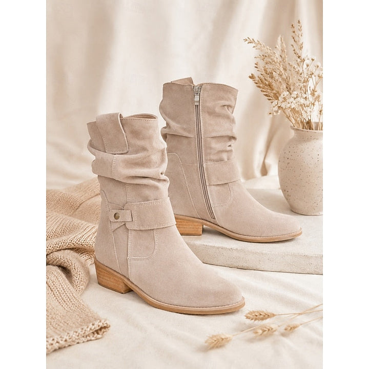 Tessa | Bottines Slouch à Boucles